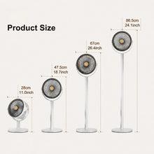 4 IN 1 Floor Standing Desktop Fan with Aroma Box 4 Heights & 5 Speeds Adjustable Portable Home Movable Fan for Dorm Bedroom Use