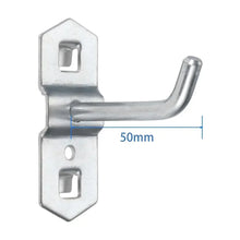 1-10pcs Pegboard Hooks, Steel Single Oblique Hangers for Garage Tool Organization, Kitchen Utensil Key Holder
