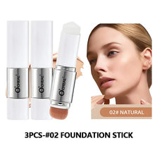O'CHEAL Temperature Changing Foundation Stick Facial Coverage Blemishes Pores Double-Headed Face Matte Makeup Foundation Cream