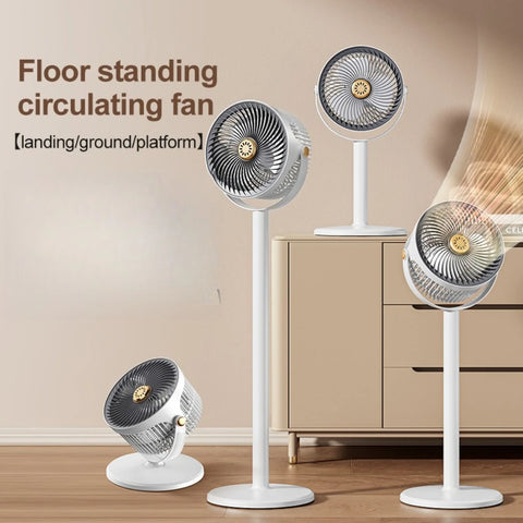 4 IN 1 Floor Standing Desktop Fan with Aroma Box 4 Heights & 5 Speeds Adjustable Portable Home Movable Fan for Dorm Bedroom Use
