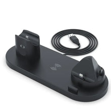 6-In-1 Multifunctional Charging Socket With Phone Holder Wireless Charging For Mobile Phones Headphones Watches Fast Charging