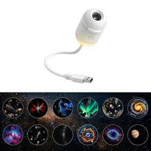 2-in-1 USB Galaxy Star Projector Night Light with Interchangeable Projection Films